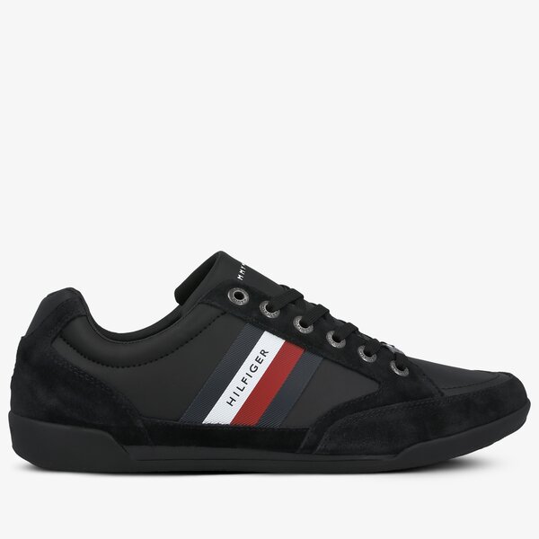 Męskie sneakersy (buty) TOMMY HILFIGER ROYAL 12C CORPORATE MATERIAL MIX CUPSOLE fm0fm02989bds kolor czarny