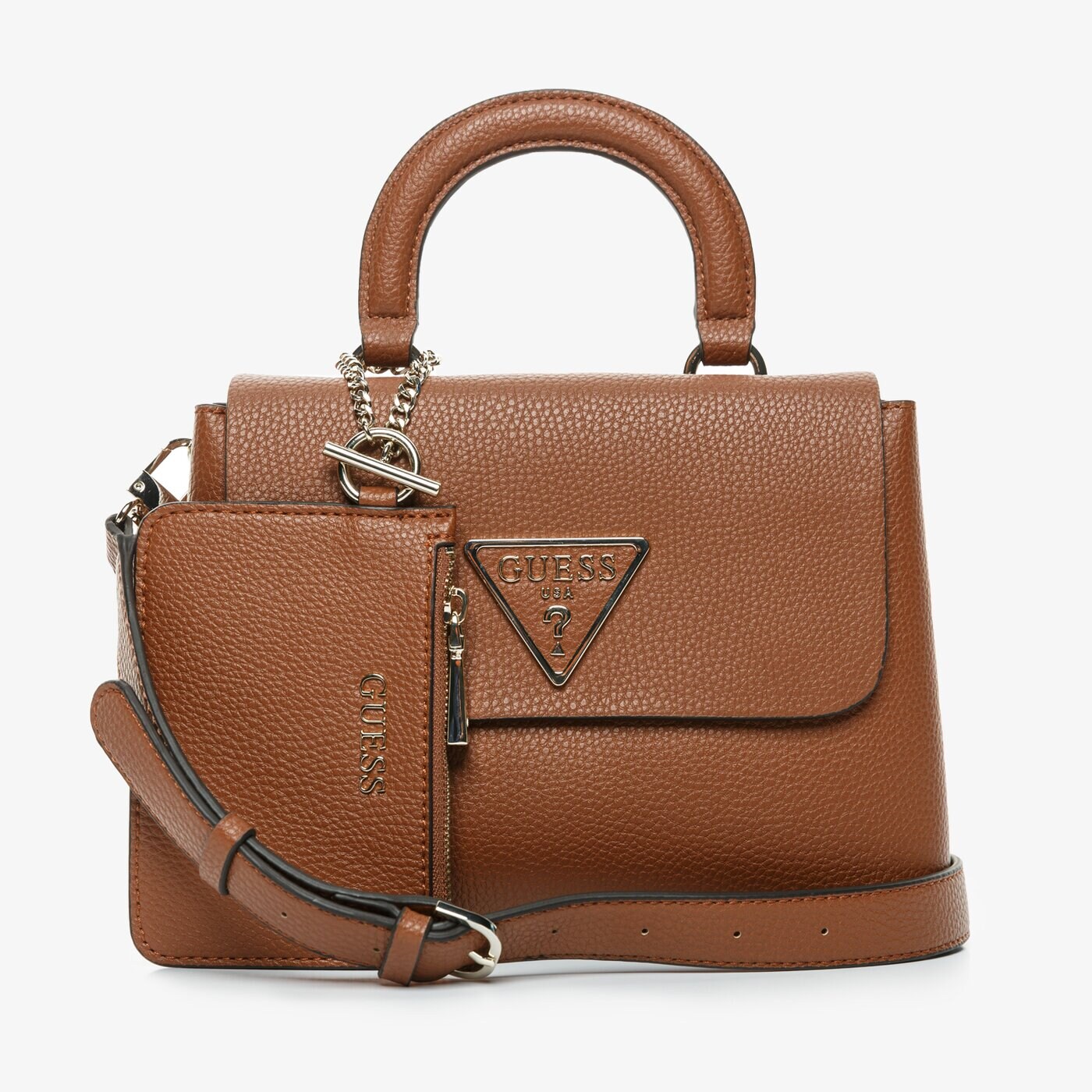 Damska torebka GUESS TOREBKA ARETHA TOP HANDLE FLAP hwvg7439180cog kolor brązowy