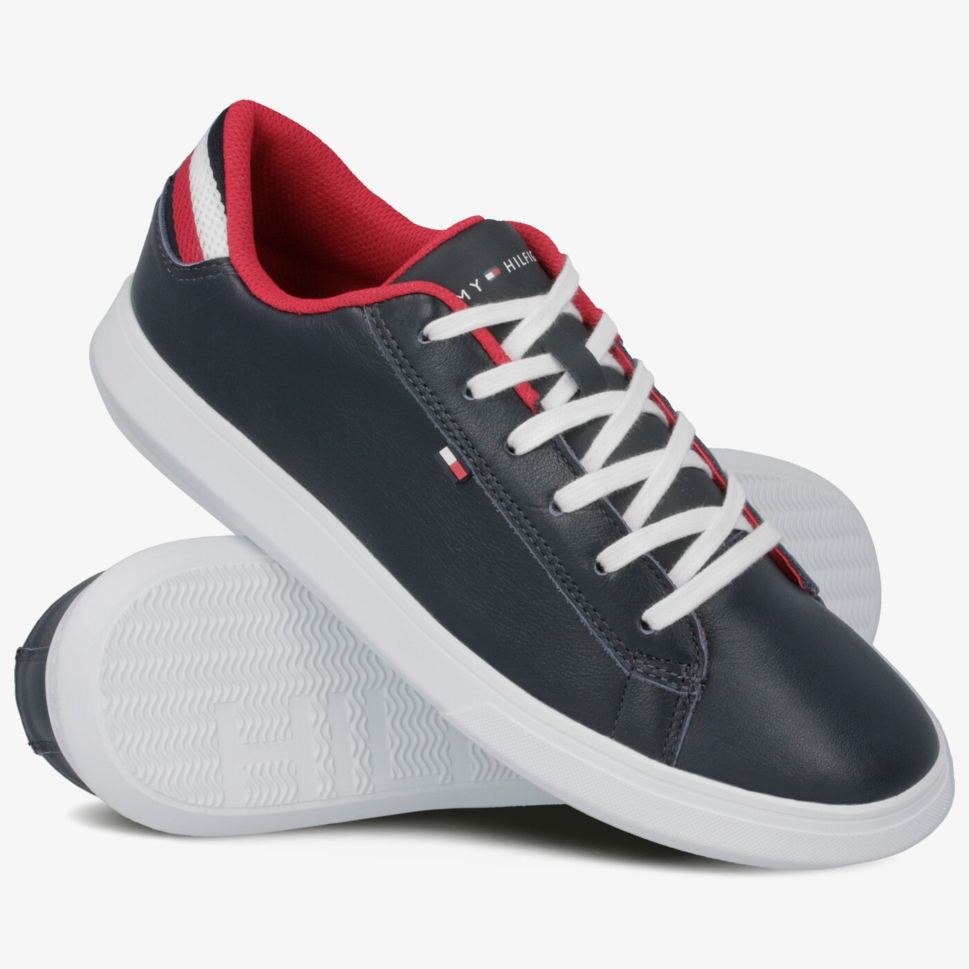 Męskie sneakersy (buty) TOMMY HILFIGER DANIEL 1A2 KNIT DETAIL fm0fm02272403 kolor granatowy