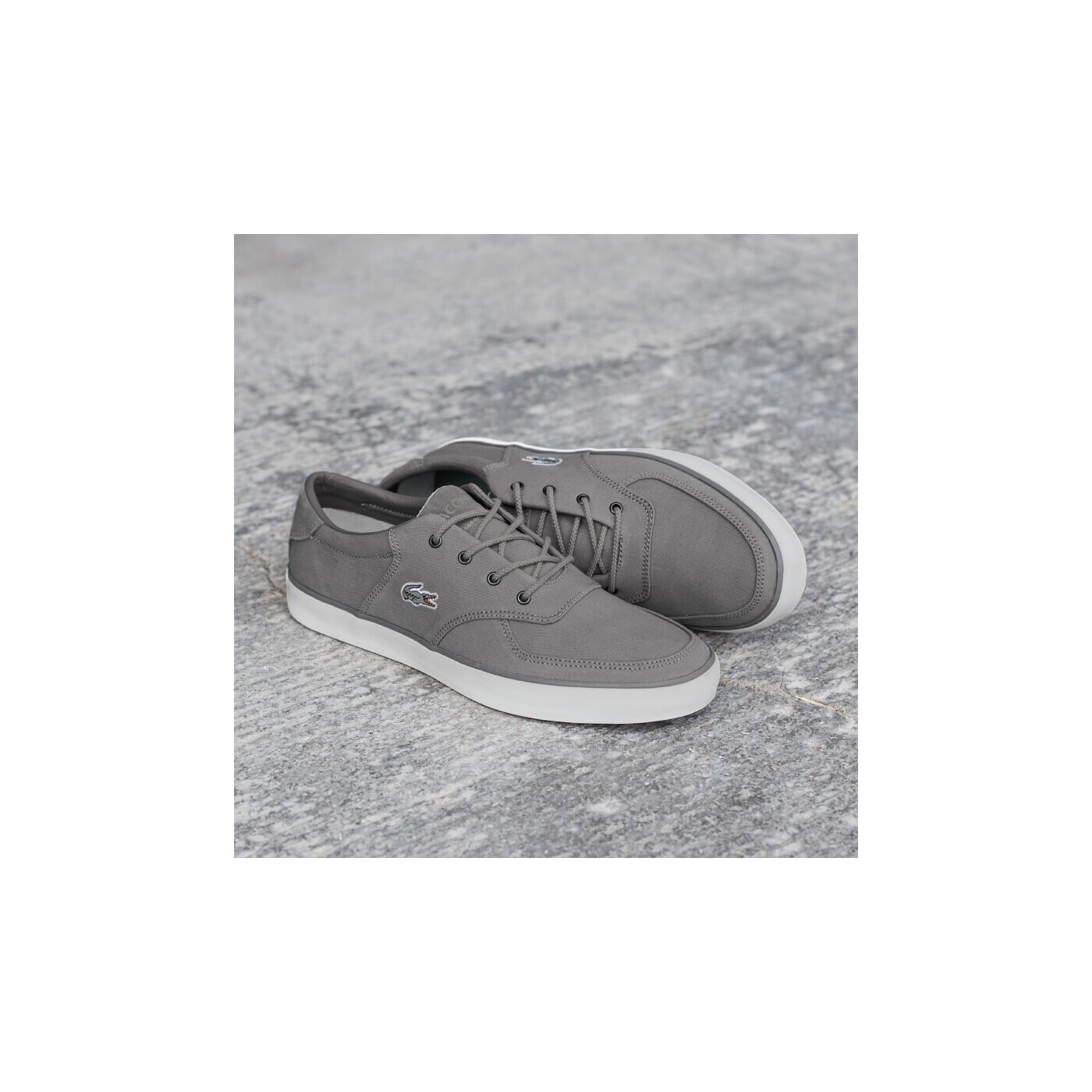 Męskie półbuty LACOSTE GLENDON 11 729srm2127007 kolor szary