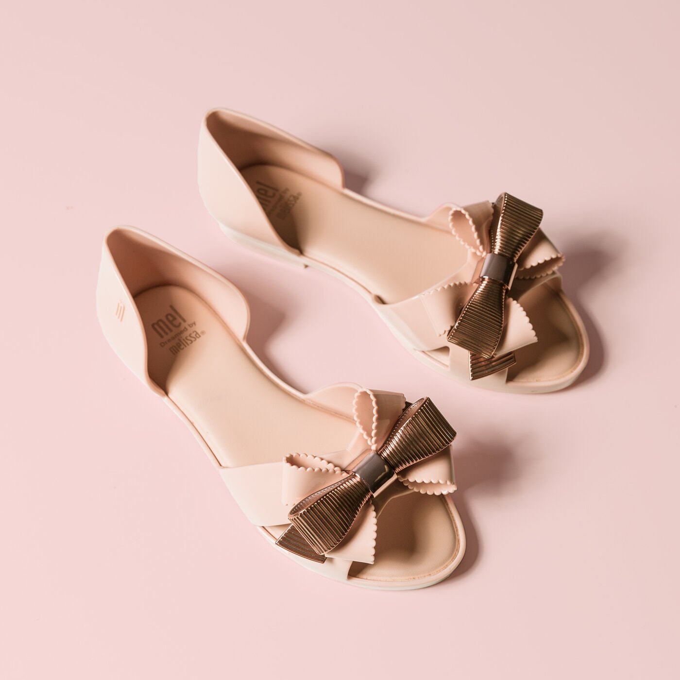 Dziecięce sandały / klapki MELISSA MEL SEDUCTION III 3198301276 kolor beżowy