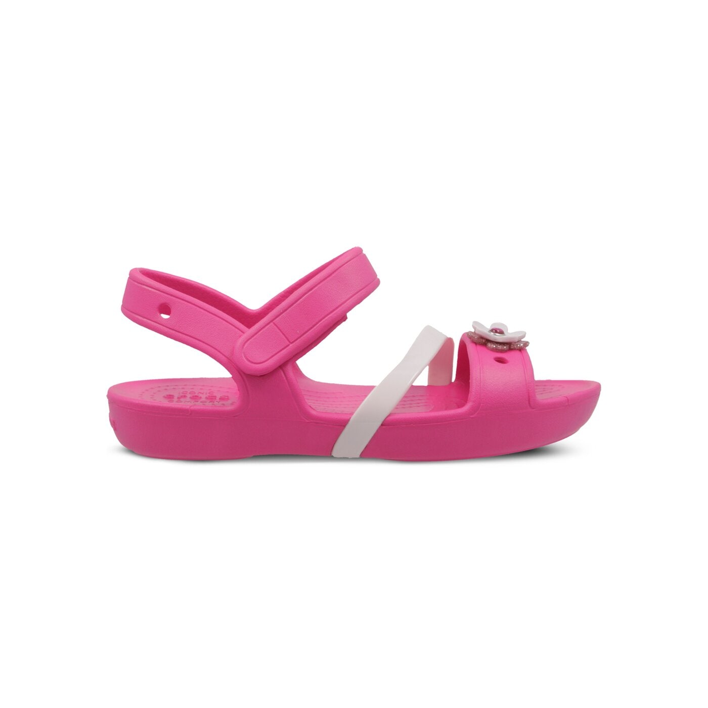 Dziecięce sandały / klapki CROCS LINA CHARM SANDAL K 2055306x0k kolor różowy