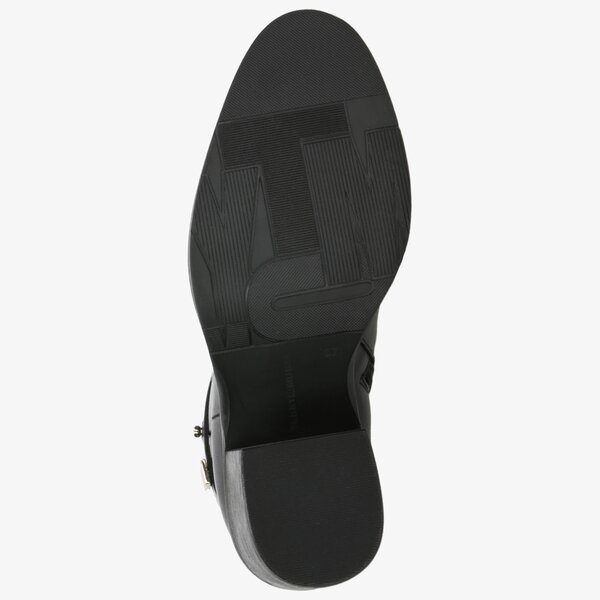 Damskie botki / sztyblety TOMMY HILFIGER CORPORATE HARDWARE BOOTIE fw0fw04488bds kolor czarny