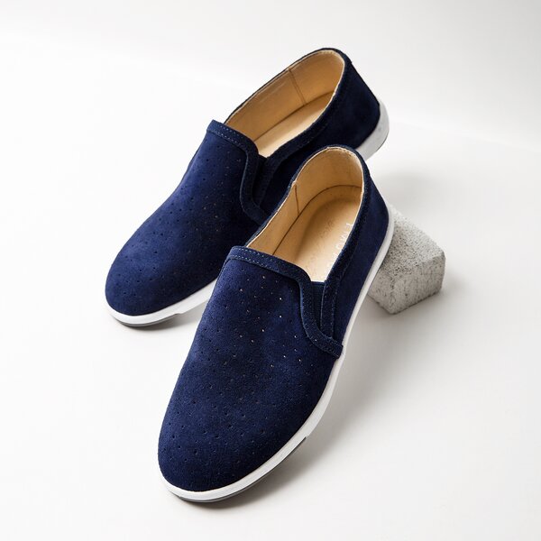 Damskie espadryle EMU PEMBERTON SUEDE OCEAN BLUE w11771oceanblue kolor granatowy