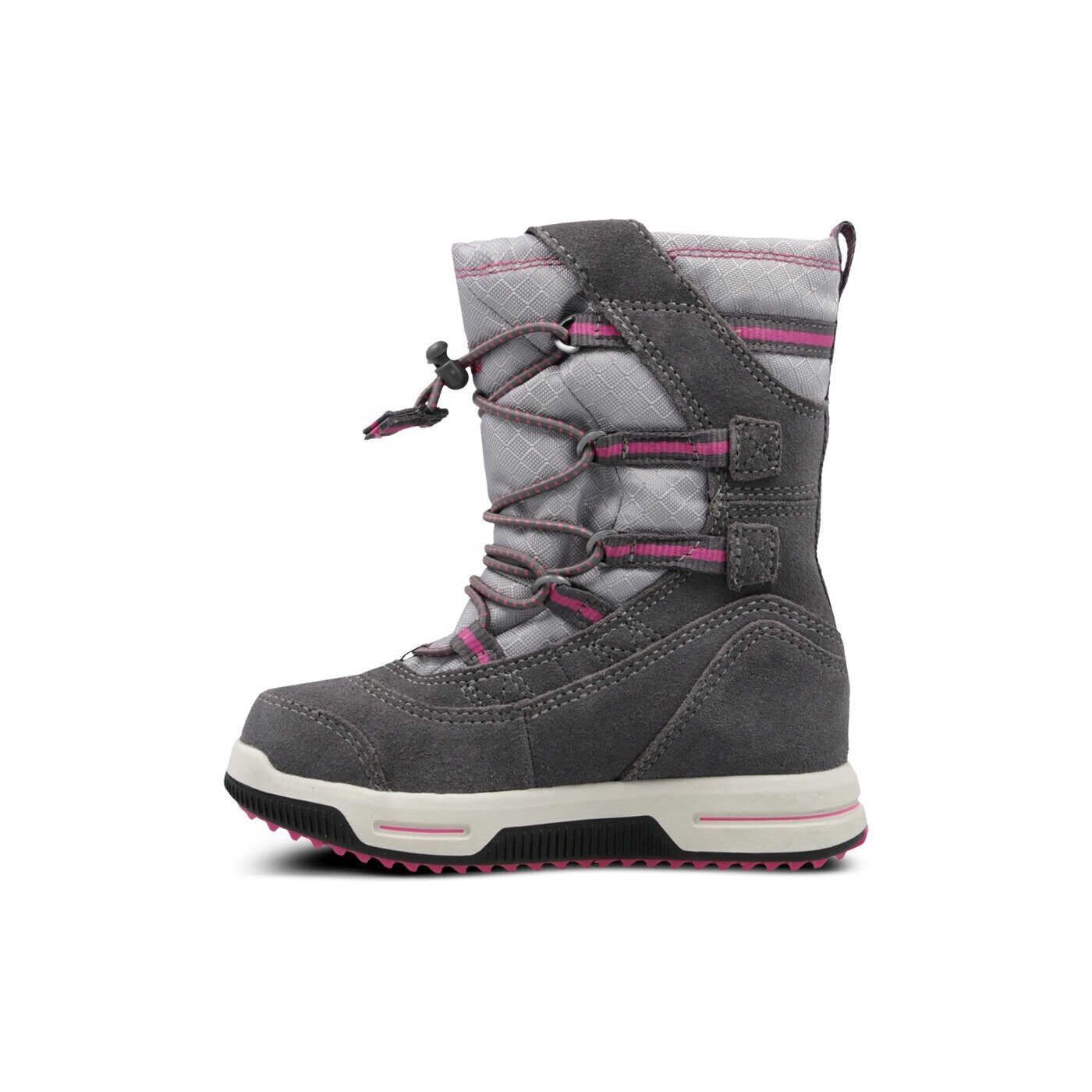 Dziecięce buty outdoor / trekkingowe TIMBERLAND SNOW STOMPER PULL ON WP a1ugo kolor szary