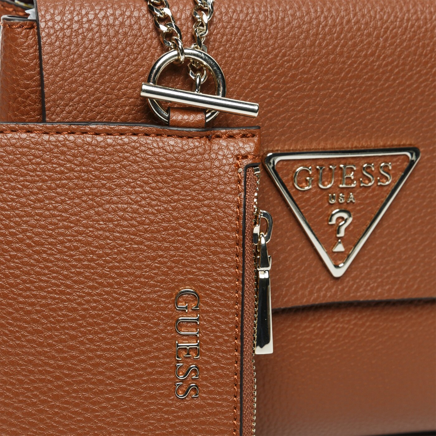 Damska torebka GUESS TOREBKA ARETHA TOP HANDLE FLAP hwvg7439180cog kolor brązowy