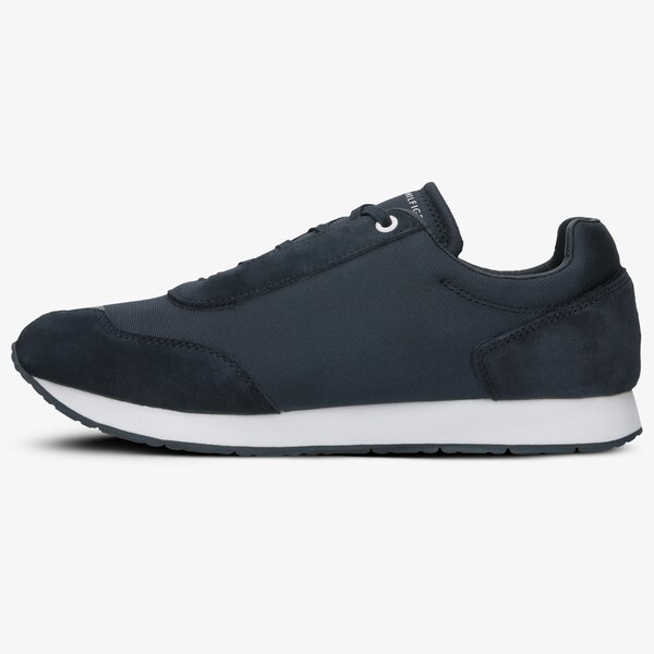 Męskie sneakersy (buty) TOMMY HILFIGER CORPORATE MIX FLAG RUNNER fm0fm02379403 kolor granatowy