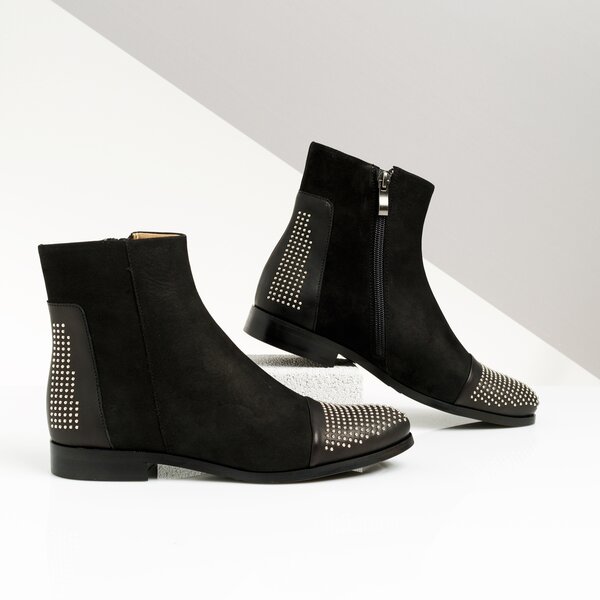 Damskie botki / sztyblety SYMBIOSIS ANNABELL  sywc219026 kolor czarny