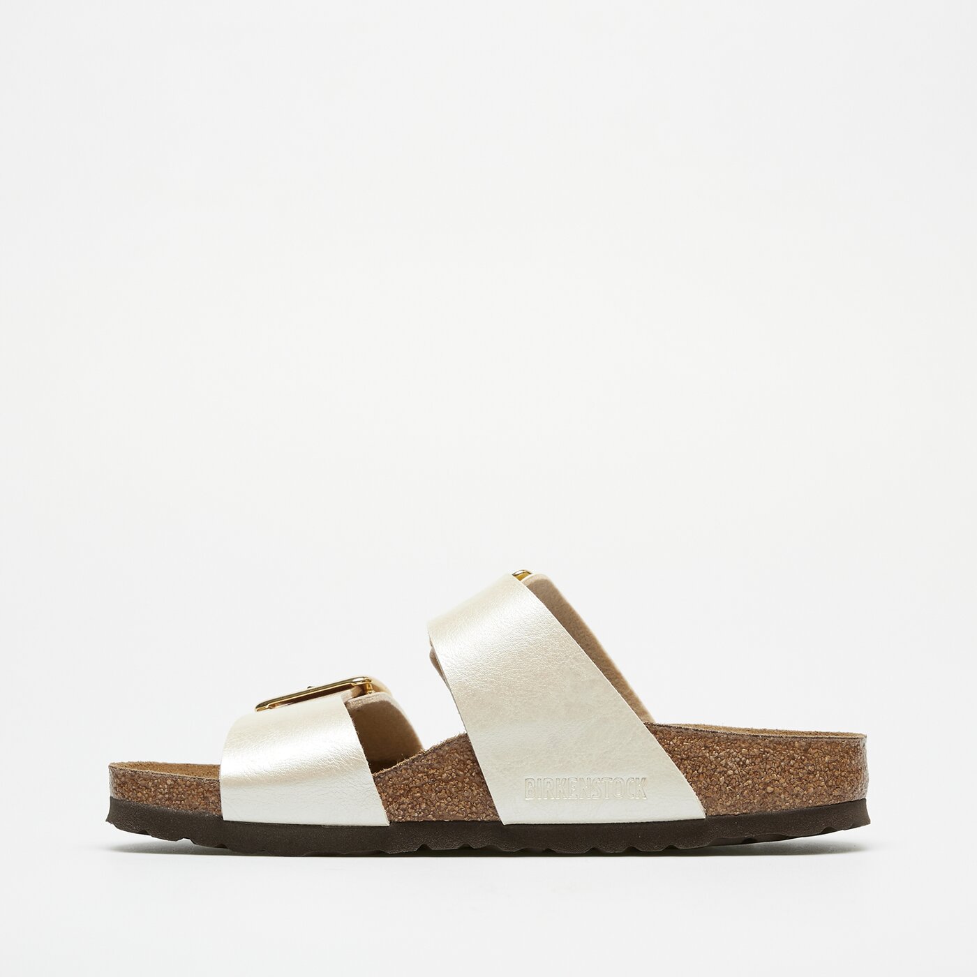 Damskie klapki BIRKENSTOCK SYDNEY CB BF GRACEFUL PEARL WHITE 1029492 kolor biały