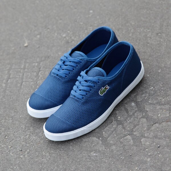 Męskie sneakersy (buty) LACOSTE RENE II MESH PIQ  729spm200811c kolor niebieski