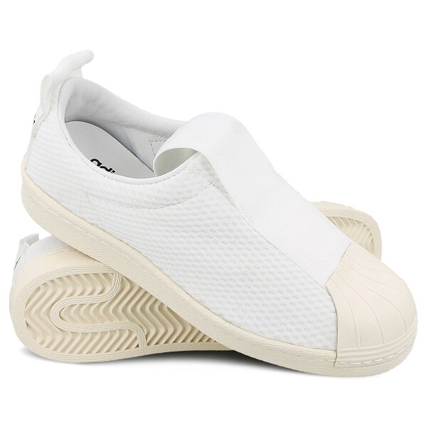 Damskie sneakersy (buty) ADIDAS SUPERSTAR BW35 SLIPON W by2949 kolor biały