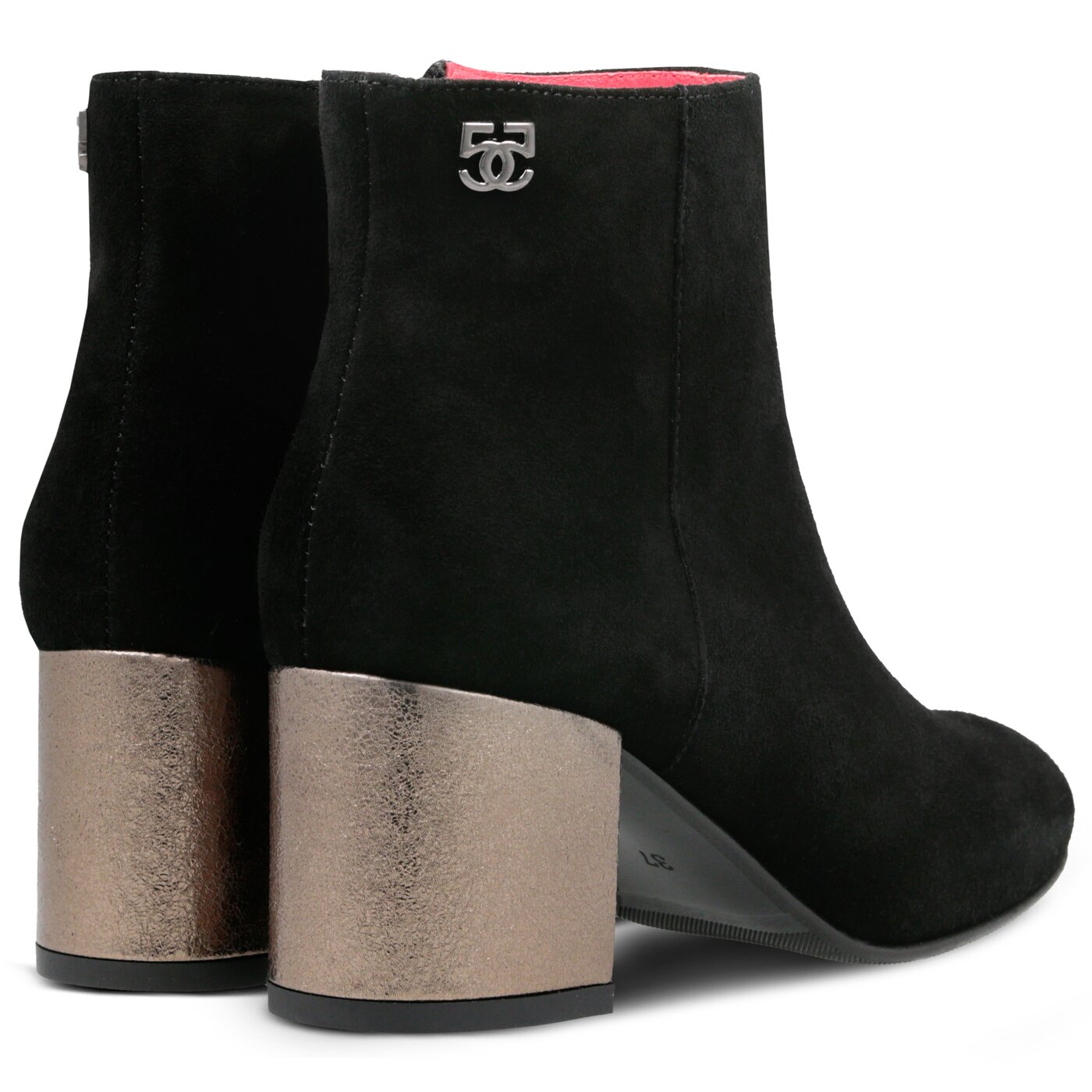 Damskie botki / sztyblety SYMBIOSIS DEBORA  sywc218025 kolor czarny