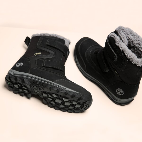 Dziecięce buty outdoor / trekkingowe TIMBERLAND CHILLBERG 2-STRAP GTX a19l4 kolor czarny