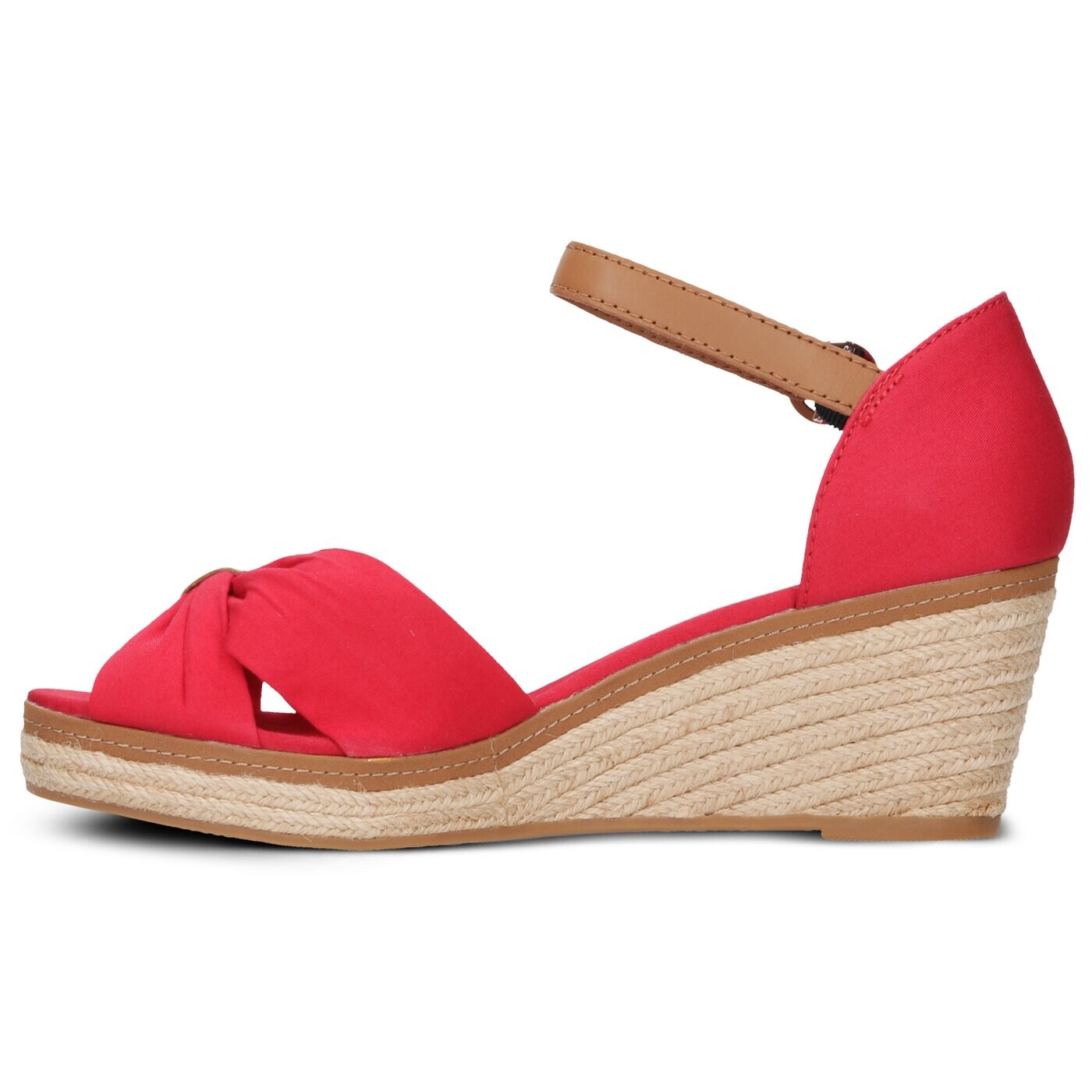 Damskie sandały TOMMY HILFIGER ELBA 40D ICONIC ELBA SANDAL fw0fw00906611 kolor czerwony