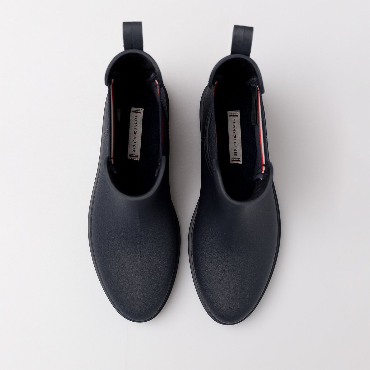 Damskie kalosze (buty gumowe) TOMMY HILFIGER RAIN BOOT ANKLE ELASTIC fw0fw06774dw5 kolor granatowy