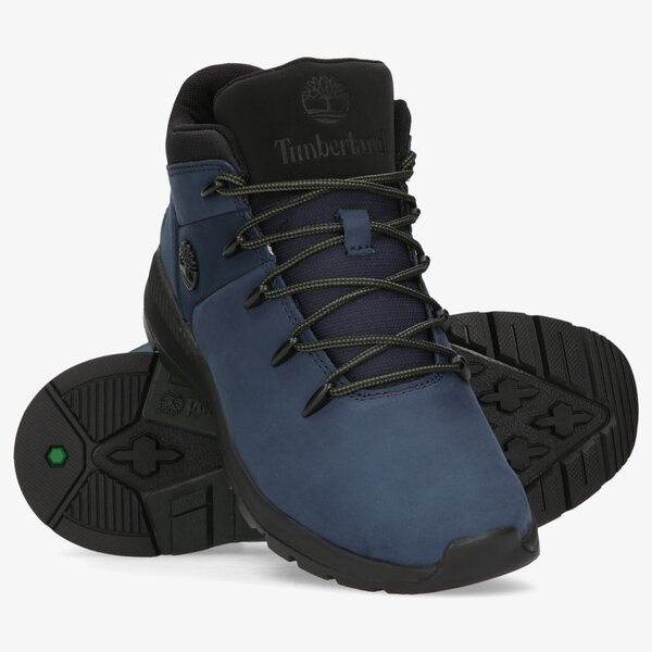 Dziecięce buty outdoor / trekkingowe TIMBERLAND SPRINT TREKKER MID tb0a2ggf0191 kolor granatowy