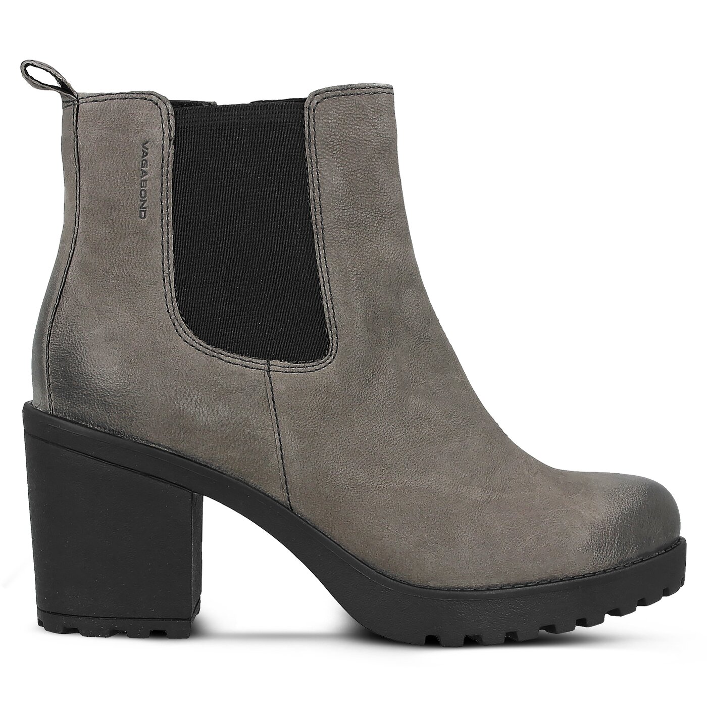 Damskie botki / sztyblety VAGABOND GRACE DK GREY NUBUCK 422815018 kolor szary