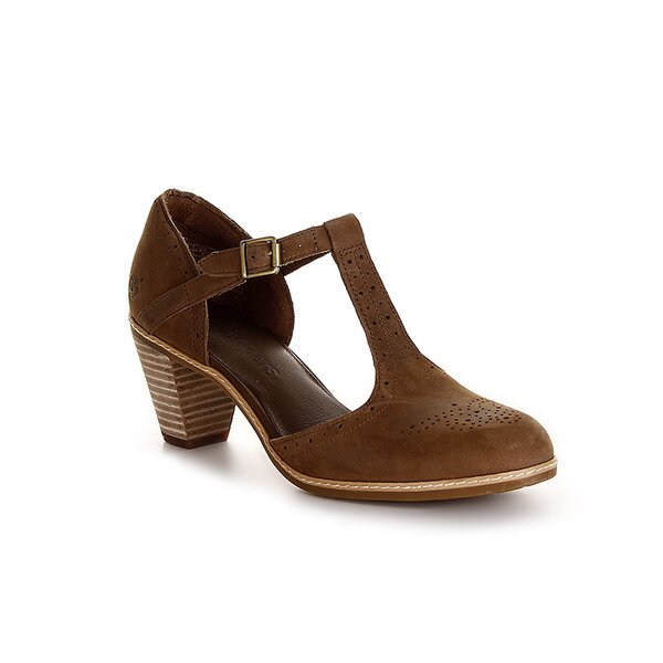 Damskie szpilki / czółenka TIMBERLAND EK MONTVALE T-STRAP  8047r kolor brązowy