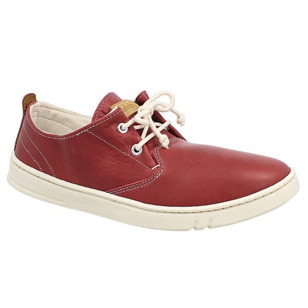 Męskie trampki TIMBERLAND EK HANDCRAFTED LEATHER OXFORD LEATHER OX 9345b kolor czerwony