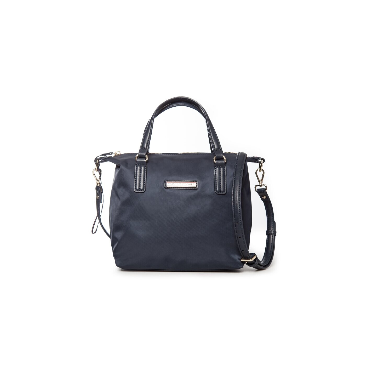 Damska torebka TOMMY HILFIGER TOREBKA POPPY SMALL TOTE aw0aw01136001 kolor granatowy