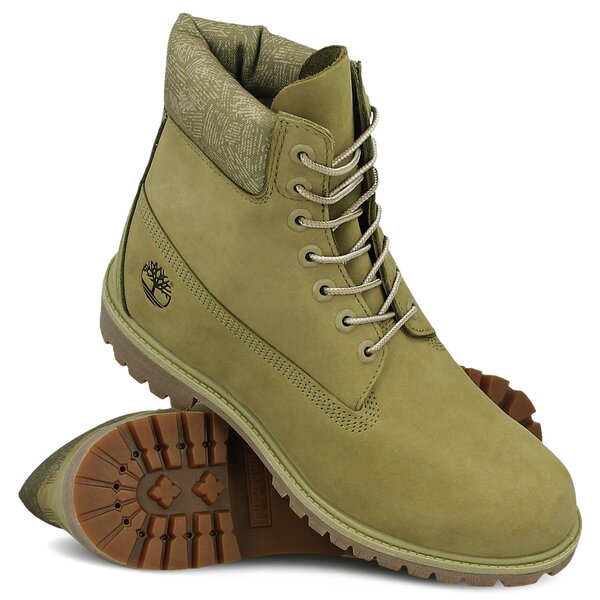 Męskie buty za kostkę TIMBERLAND PREMIUM 6 INCH BOOT  a1pba kolor khaki