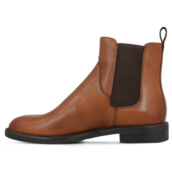 Damskie botki / sztyblety VAGABOND AMINA LEATHER COGNAC 420380127 kolor brązowy