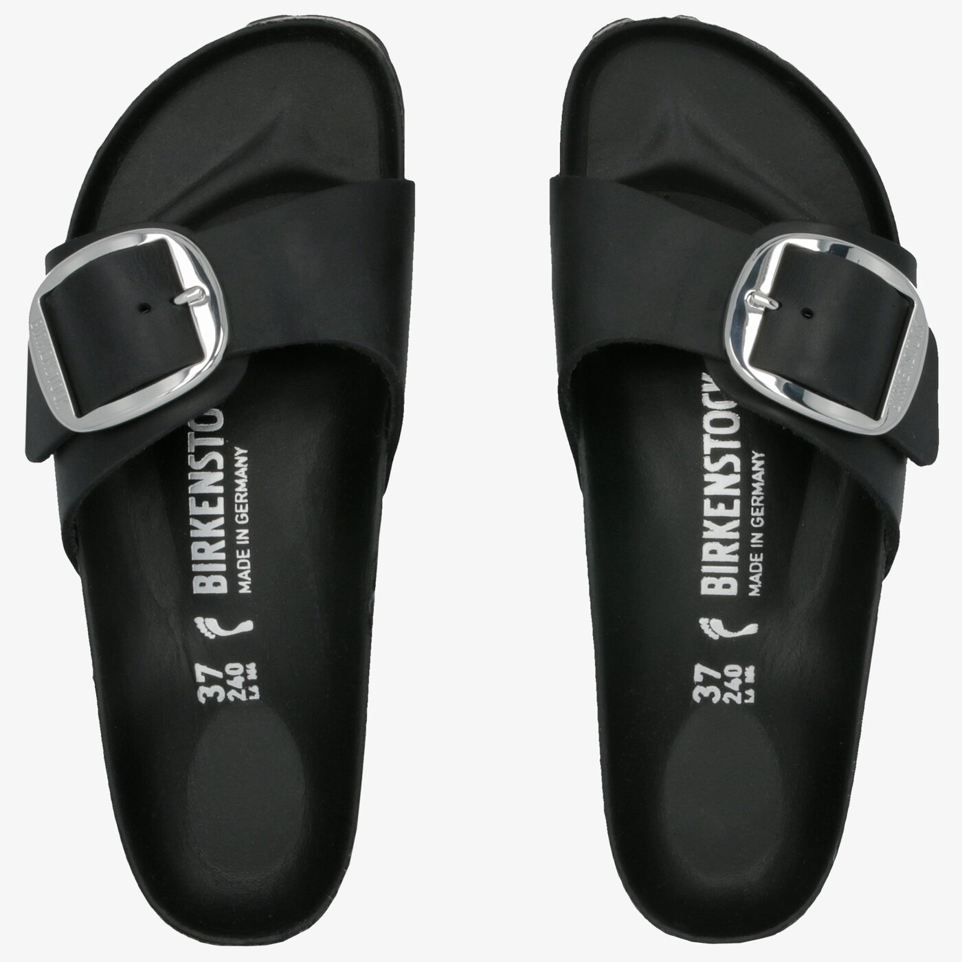 Damskie klapki BIRKENSTOCK MADRID BIG BUCKLE 1006523 kolor czarny