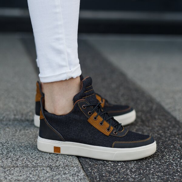 Damskie trampki TIMBERLAND AMHERST CANVAS CHUK KA a1fnj kolor granatowy