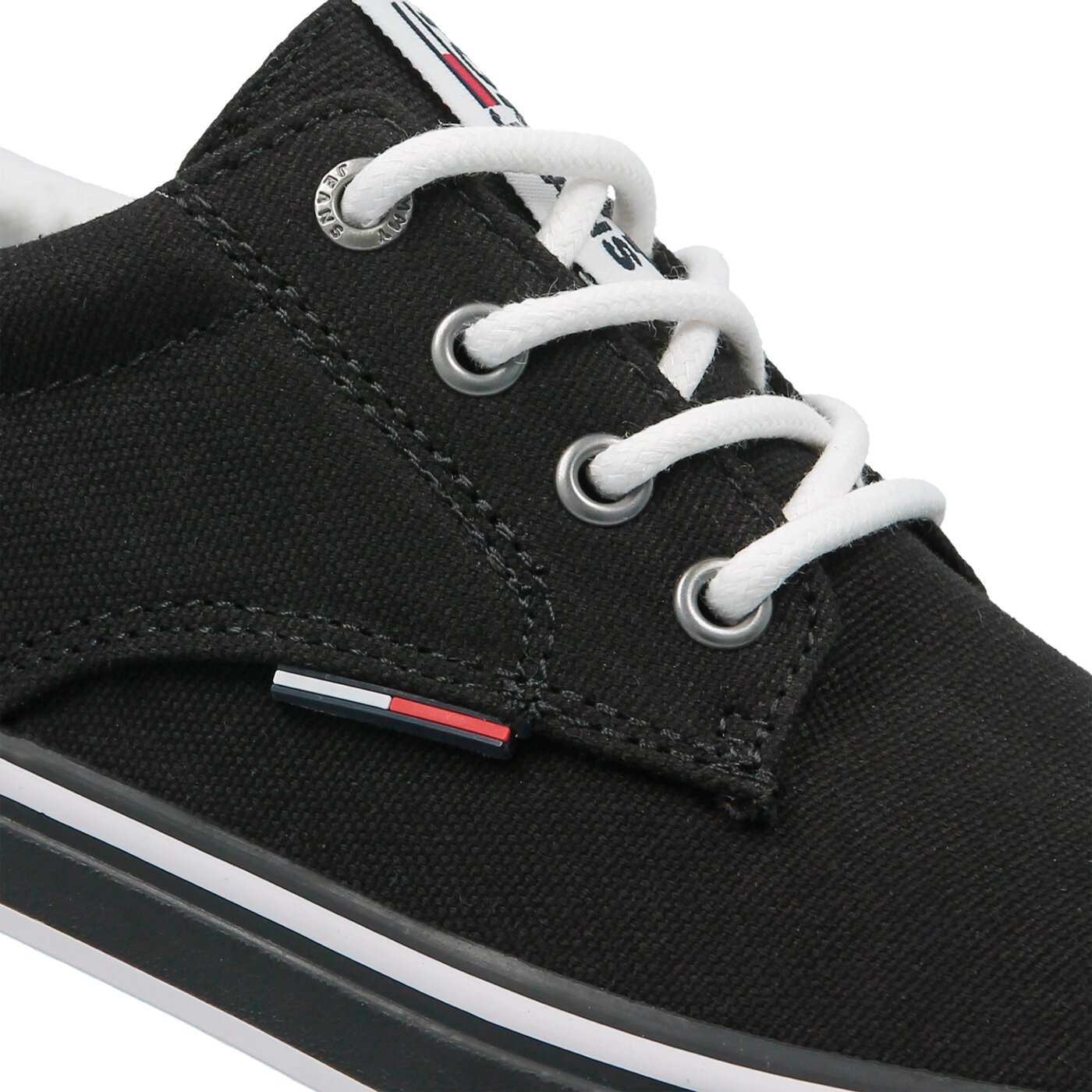 Męskie trampki TOMMY HILFIGER TOMMY JEANS TEXTILE SNEAKER em0em00001990 kolor czarny