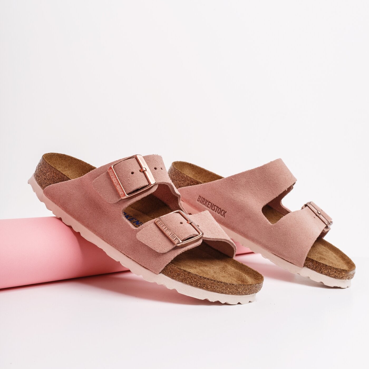 Damskie klapki BIRKENSTOCK ARIZONA SOFT FOOTBED  1015892 kolor różowy