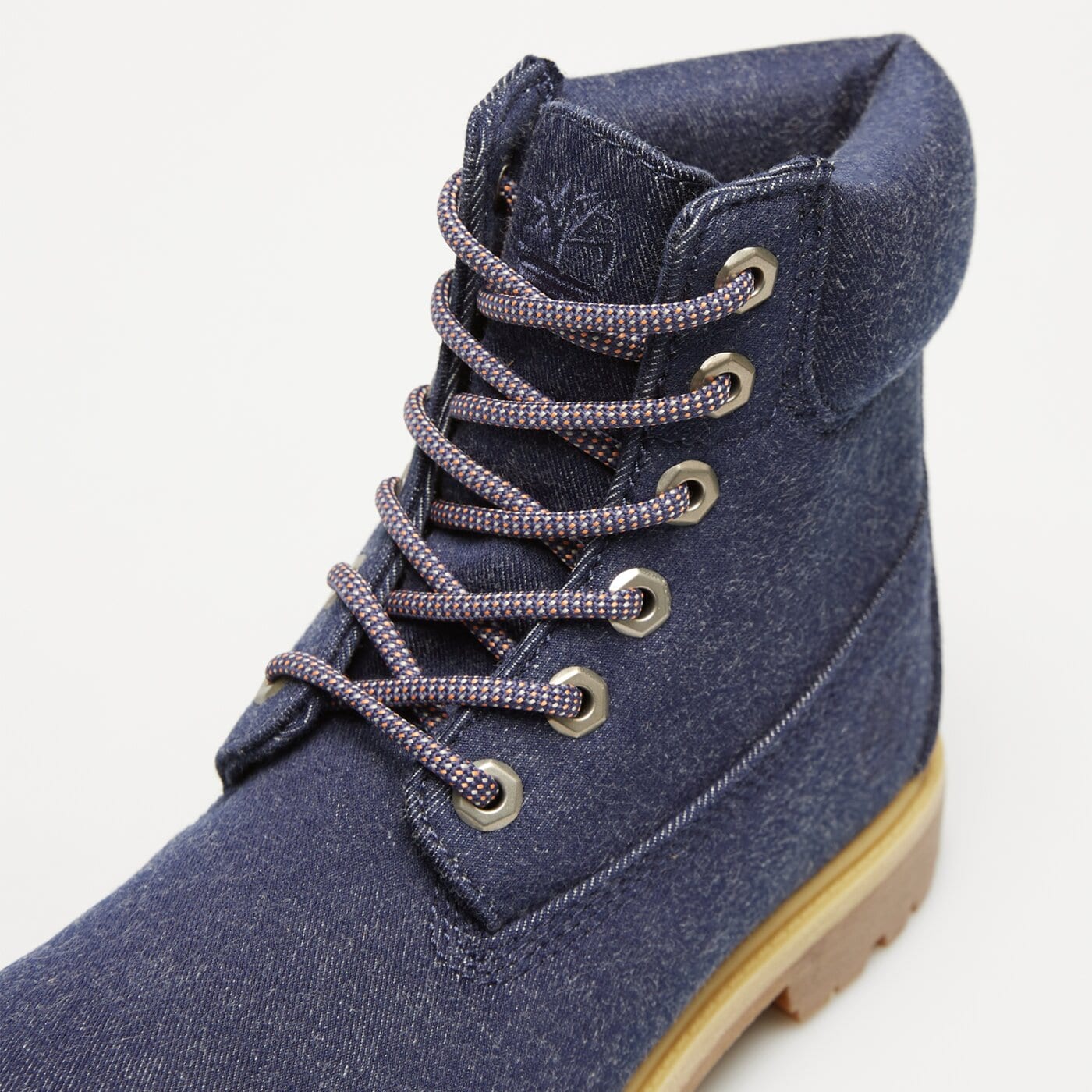 Damskie botki / sztyblety TIMBERLAND PREMIUM 6 INCH LACE UP BOOT tb0a2pj6ep41 kolor granatowy