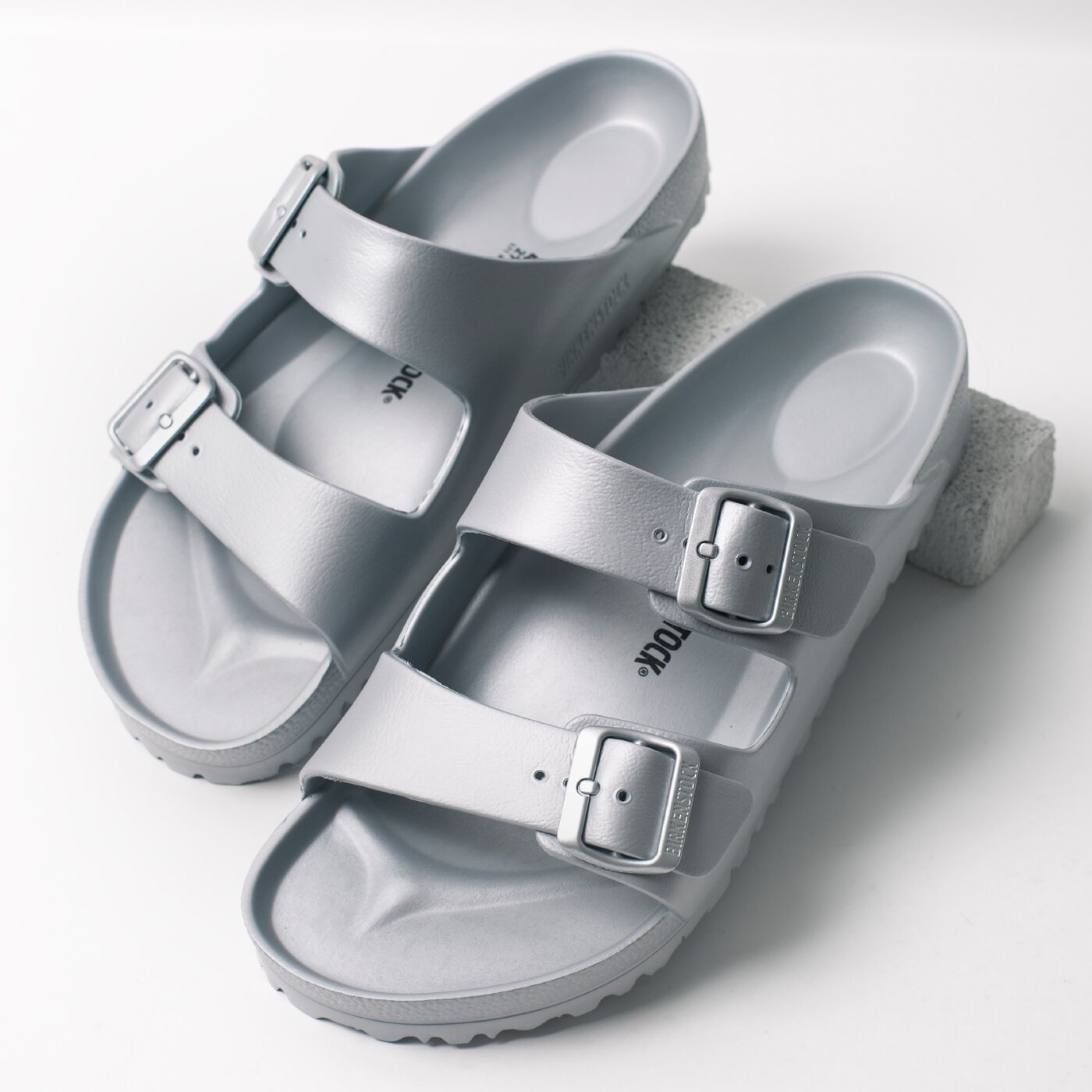 Męskie klapki BIRKENSTOCK ARIZONA EVA  1003490 kolor szary