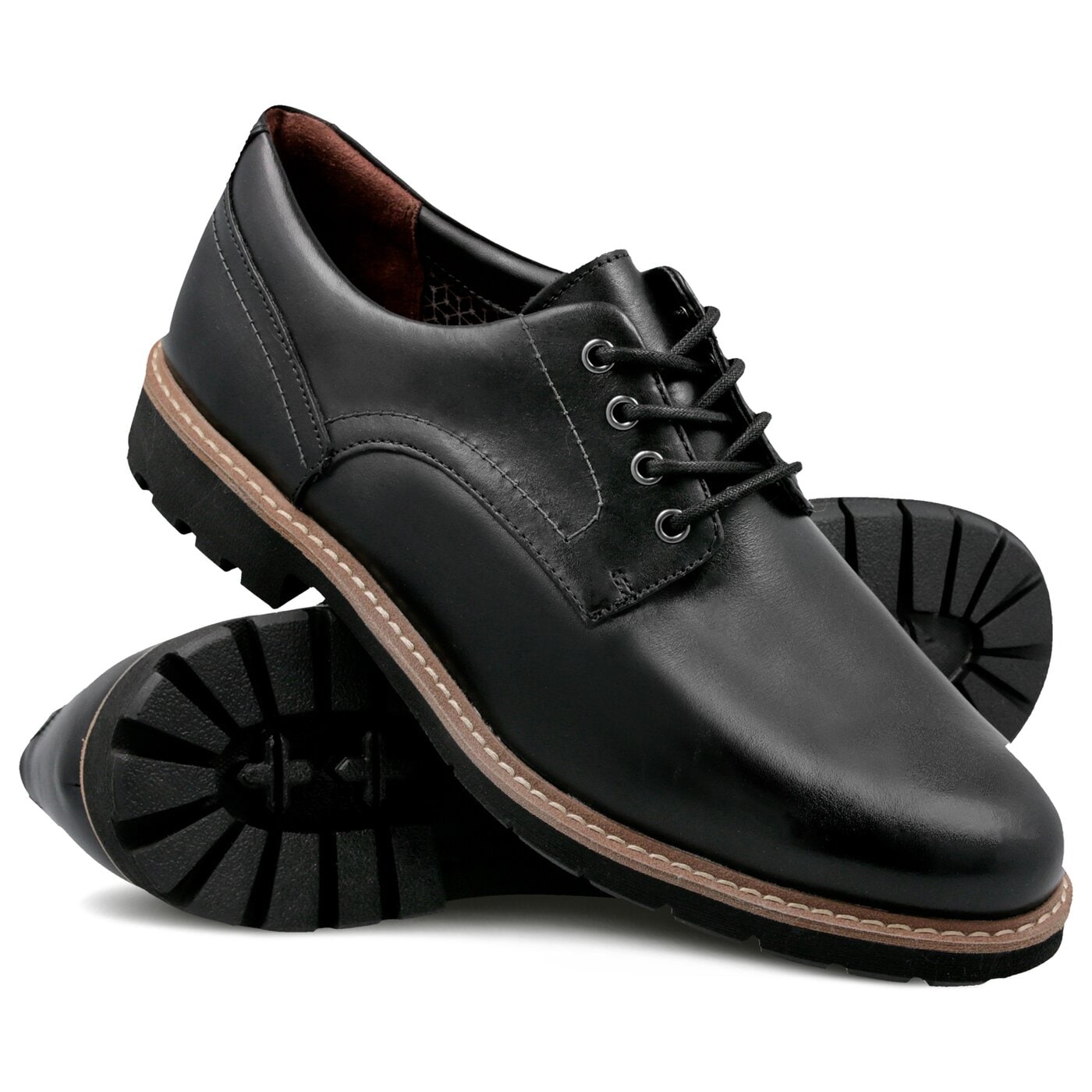 Męskie półbuty CLARKS BATCOMBE HALL 26127549 kolor czarny