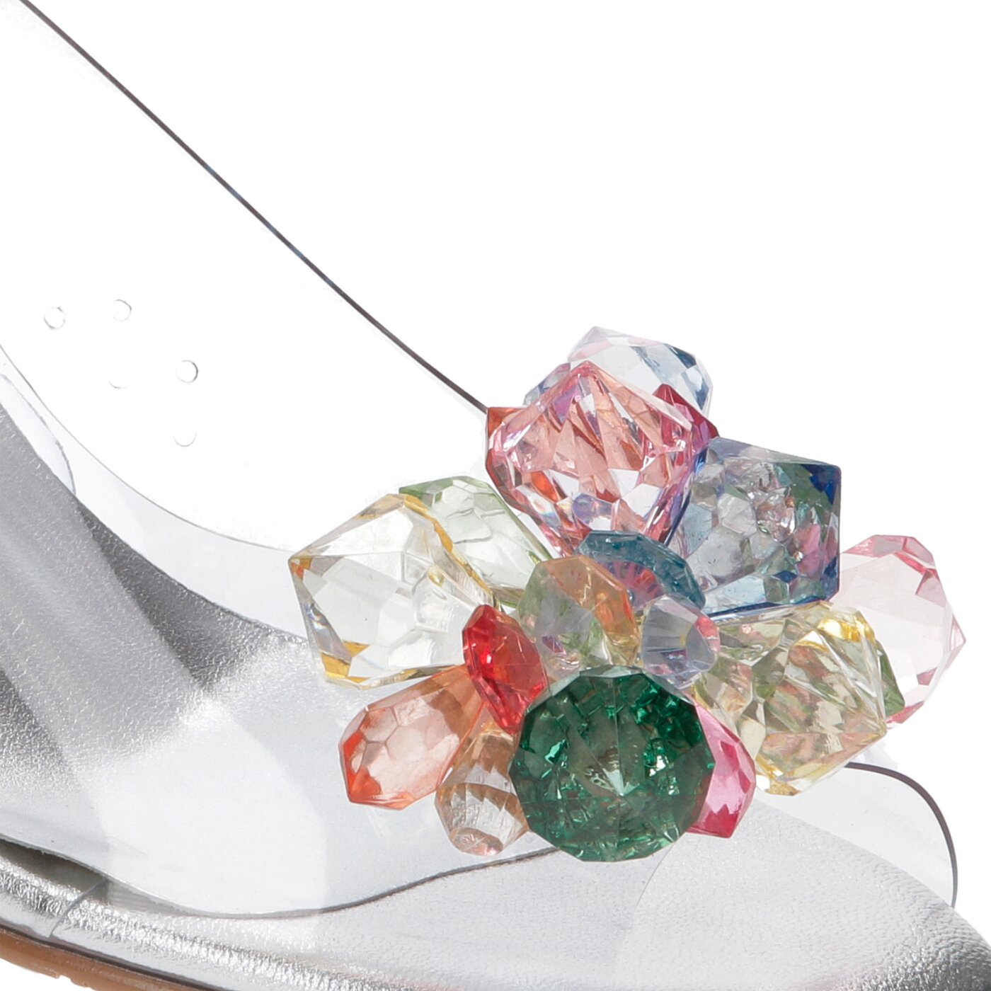 Damskie sandały SYMBIOSIS ARIA SANDALS  sywc1190011 kolor srebrny