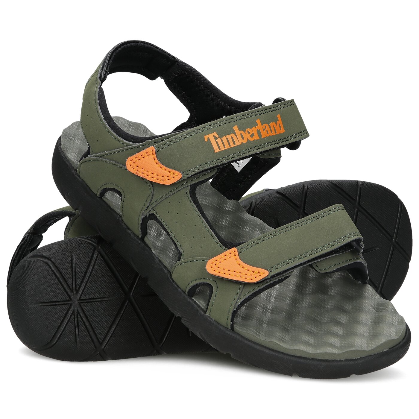 Dziecięce sandały / klapki TIMBERLAND PERKINS ROW 2-STRAP tb0a24mka581 kolor khaki