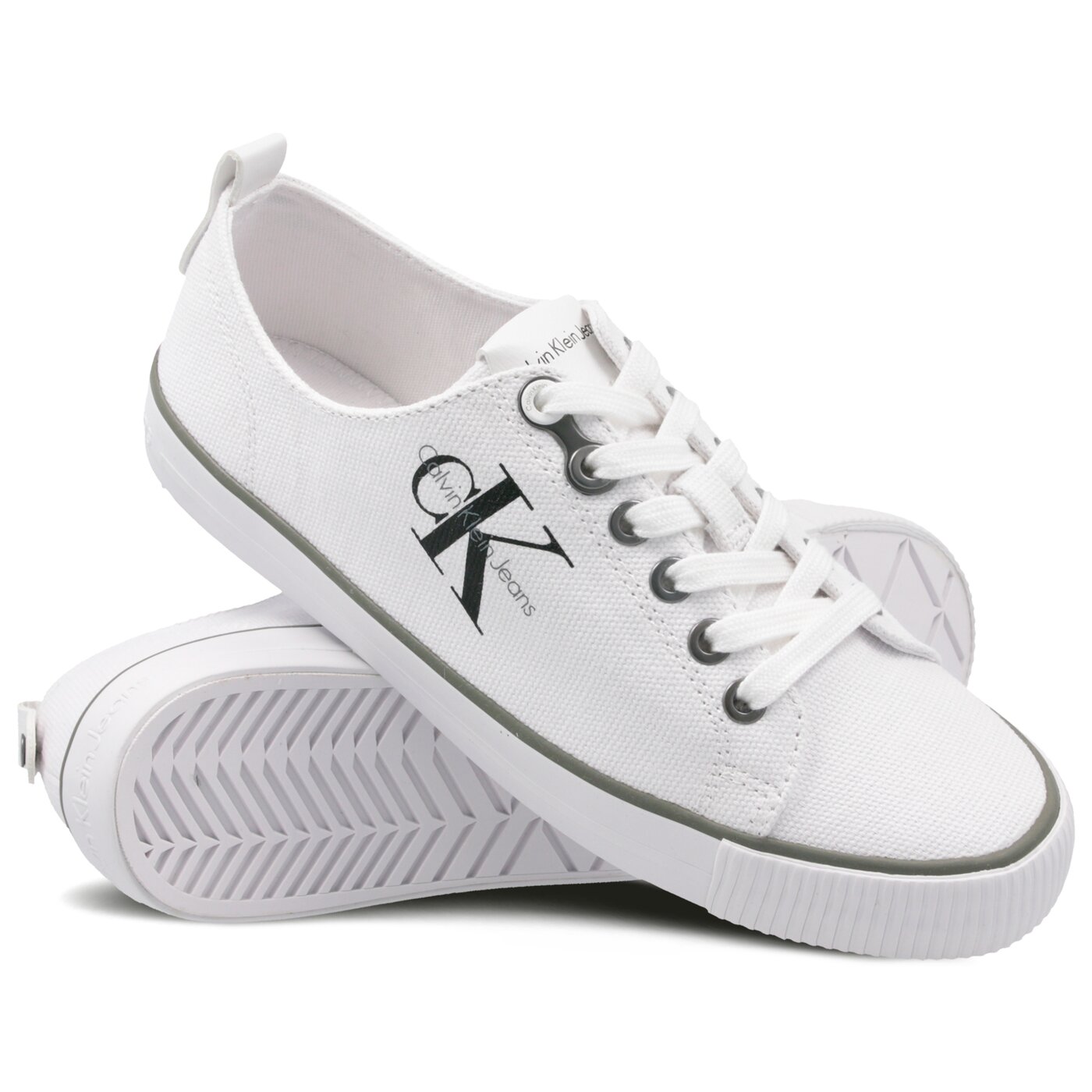 Damskie trampki CALVIN KLEIN DORA r3556wht kolor biały