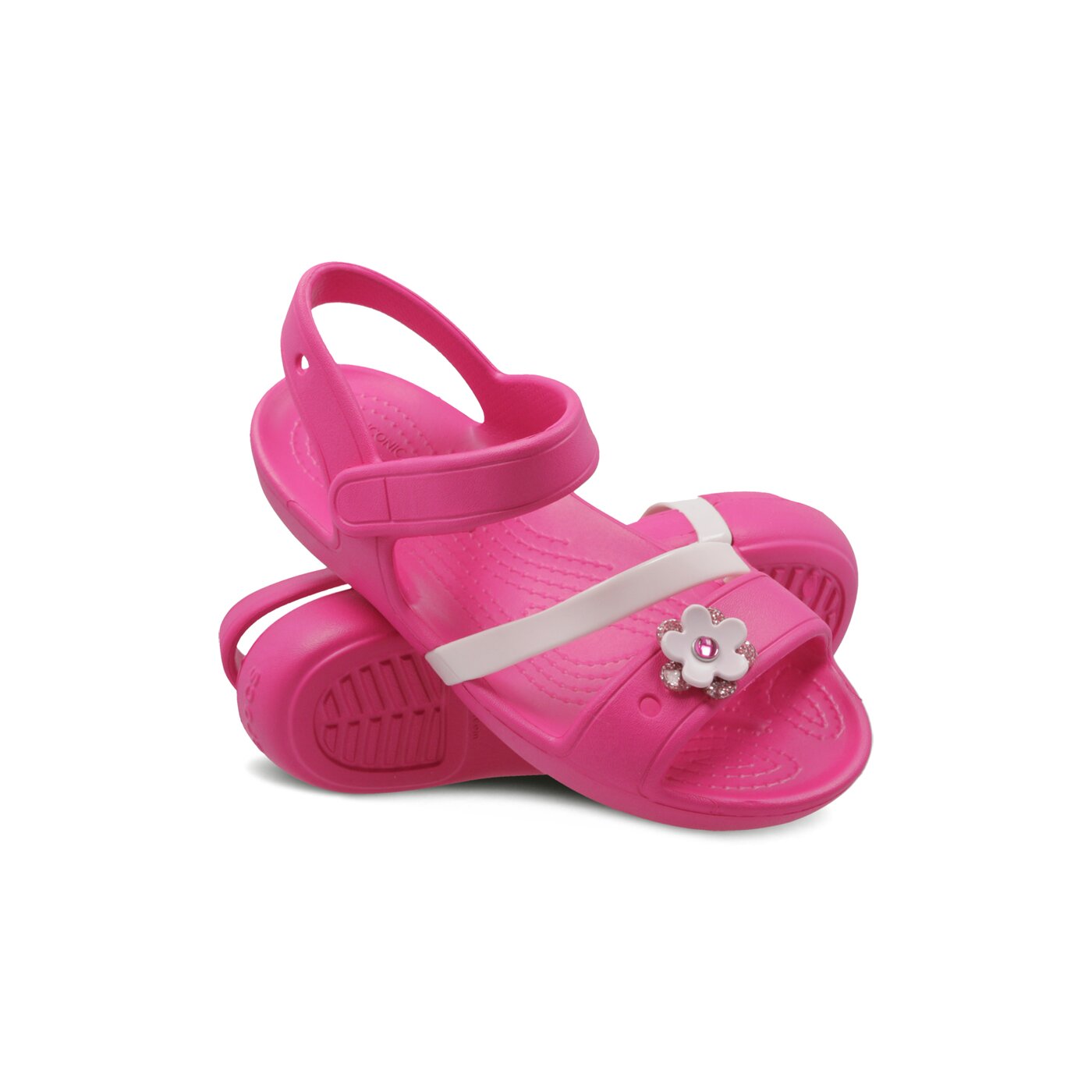 Dziecięce sandały / klapki CROCS LINA CHARM SANDAL K 2055306x0i kolor różowy