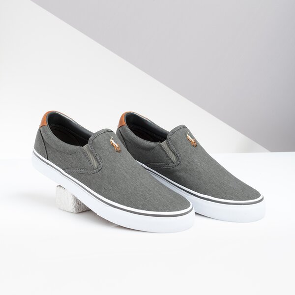 Męskie trampki POLO RL THOMPSON NE SNEAKERS VULC BLACK WASHED TWILL 816747516001 kolor czarny