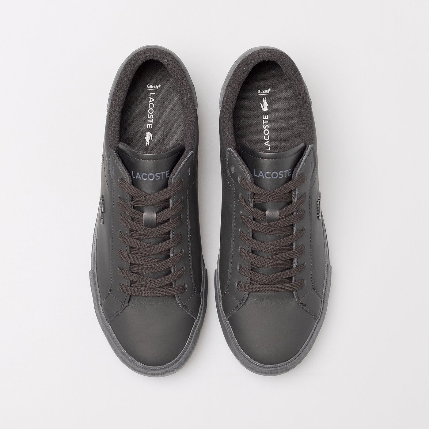 Męskie sneakersy (buty) LACOSTE POWERCOURT WINTER 744sma0027237 kolor czarny