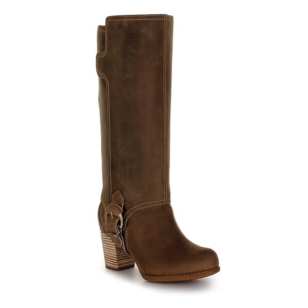 Damskie kozaki TIMBERLAND EK RUDSTON TALL CONVERTIBLE WP BOOT 3610r kolor brązowy