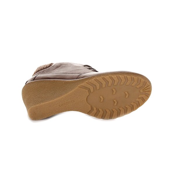 Damskie buty za kostkę LACOSTE LEREN 2 724srw3342078 kolor brązowy