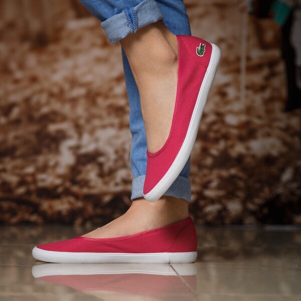 Damskie baleriny (buty) LACOSTE MARTHE 117 3 733caw1042124 kolor różowy