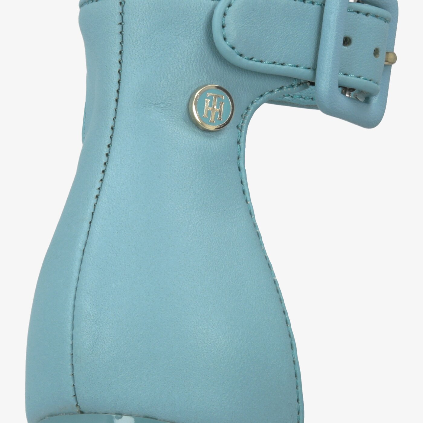 Damskie sandały TOMMY HILFIGER SHATILA 9C1 HEELED SANDAL TOMMY PASTEL fw0fw04116447 kolor niebieski