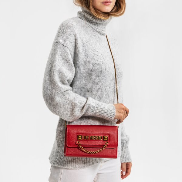 Damska torebka LOVE MOSCHINO TOREBKA CLUTCH BAG jc4291pp0dkc0500 kolor czerwony