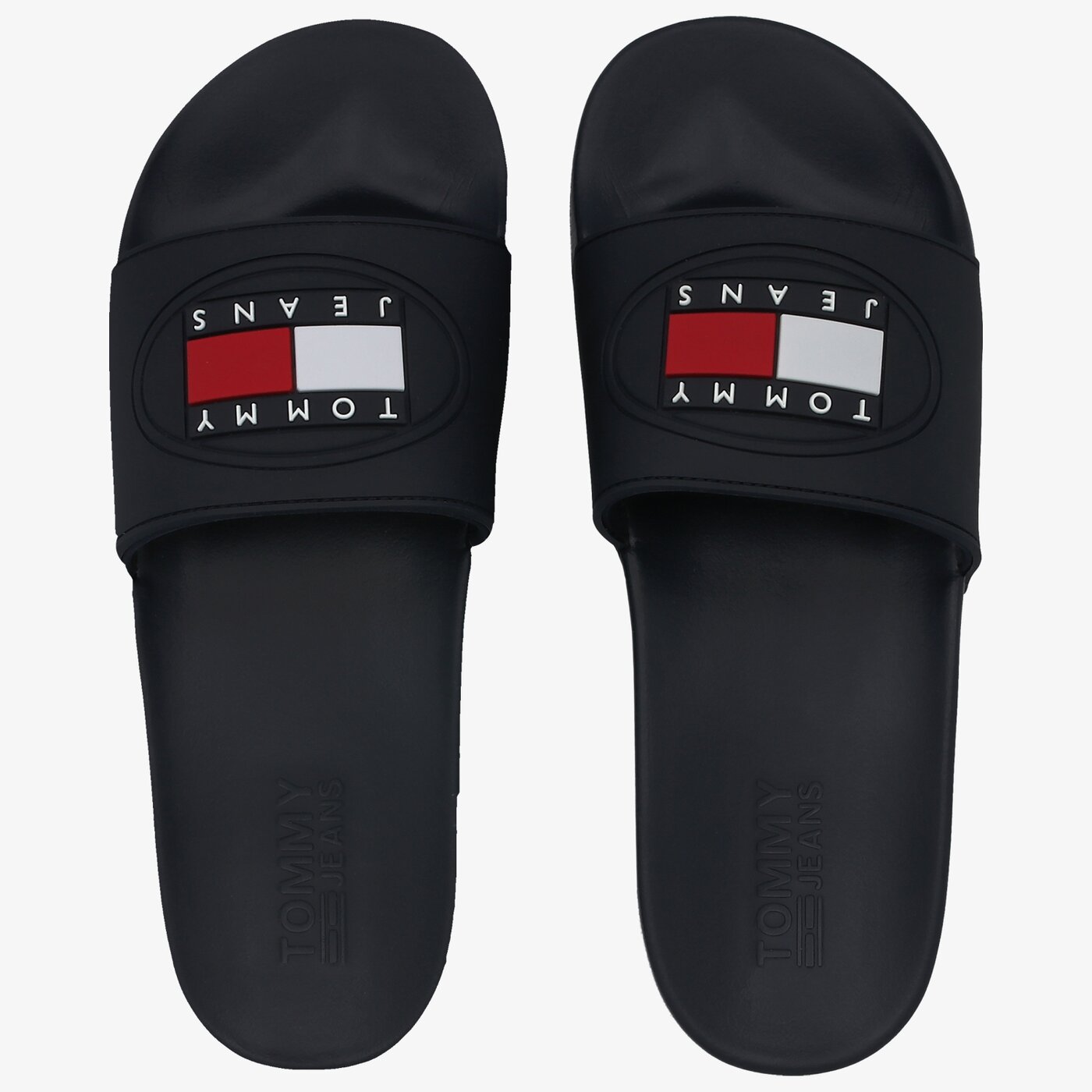 Męskie klapki TOMMY HILFIGER TOMMY JEANS SEASONAL FLAG SLIDE em0em00471c87 kolor granatowy
