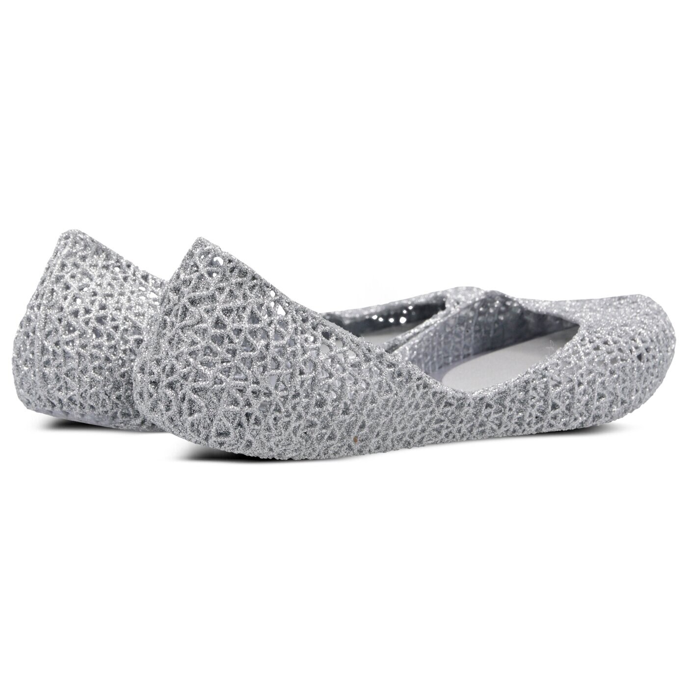 Damskie baleriny (buty) MELISSA CAMPANA PAPELL VII 3151250711 kolor srebrny