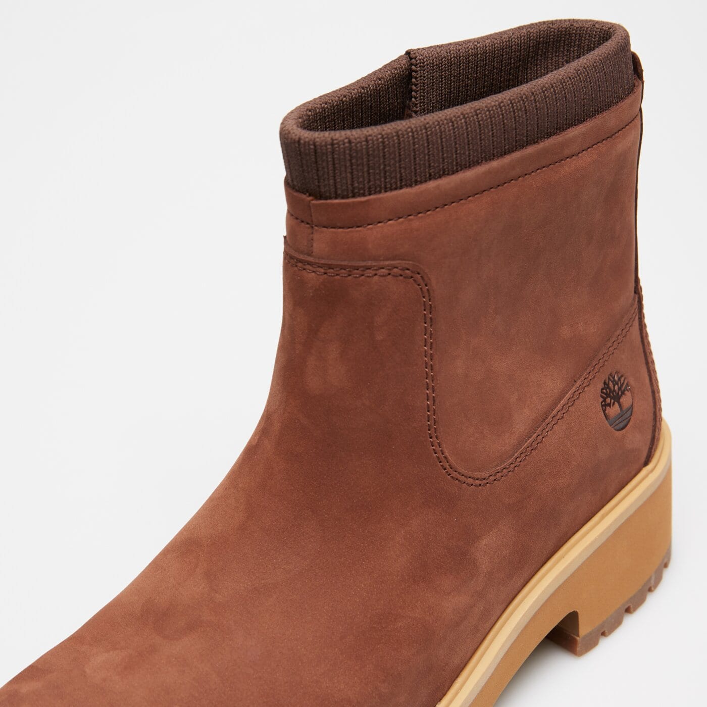 Damskie botki / sztyblety TIMBERLAND CARNABY COOL MID WARM LINED BOOT tb0a4338em51 kolor brązowy