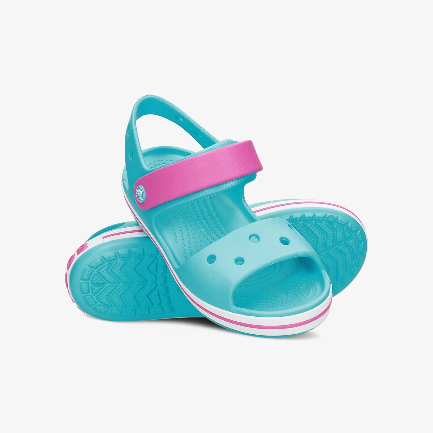 Dziecięce sandały / klapki CROCS CROCBAND SANDAL KIDS 128564slk kolor niebieski