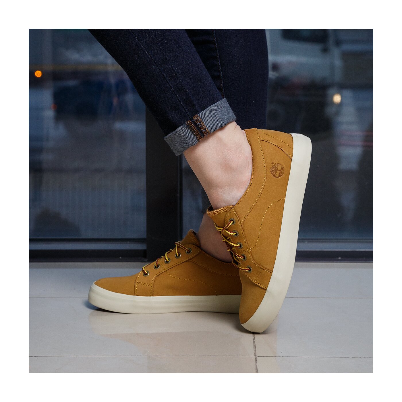 Damskie trampki TIMBERLAND FLANNERY OXFORD a1fsv kolor żółty