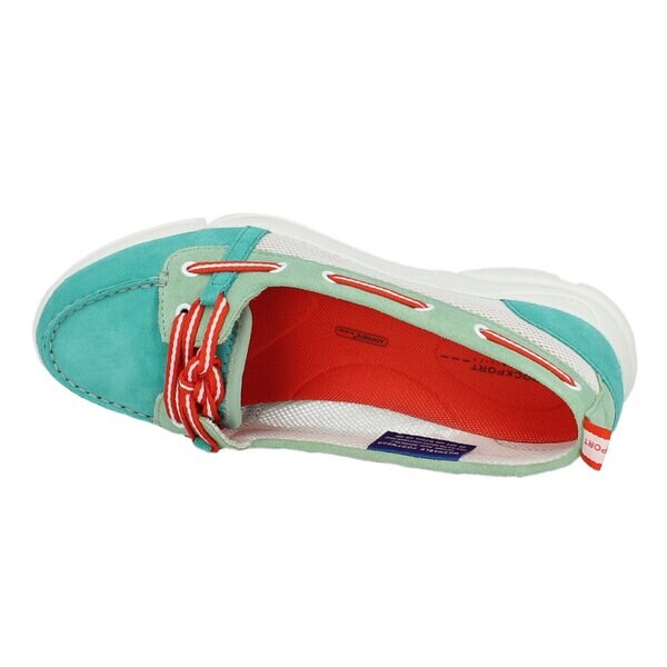 Damskie mokasyny i półbuty ROCKPORT CM BOAT SHOE v77510 kolor zielony